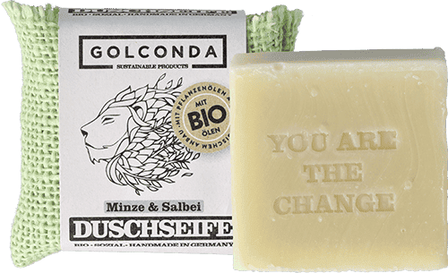Bio Duschseife Minze Salbei Golconda Bio Duschseife Minze Salbei ohne Hintergrund