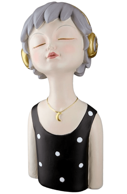 Celina mit Kopfhörer Dekofigur Celina mit Kopfhörer