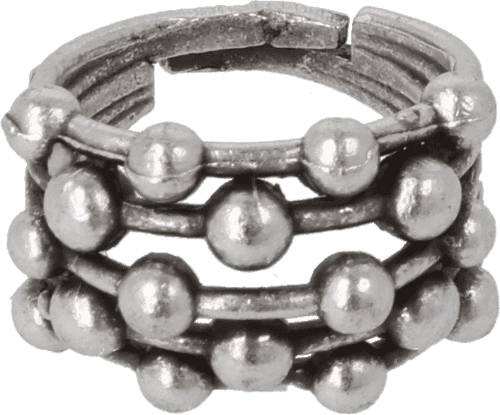 Ring Antiksilber-Perlen Ring Antiksilber-Perlen