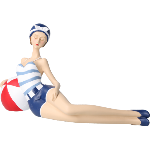 Pinup Schwimmerin lang liegend Pinup Schwimmerin lang liegend