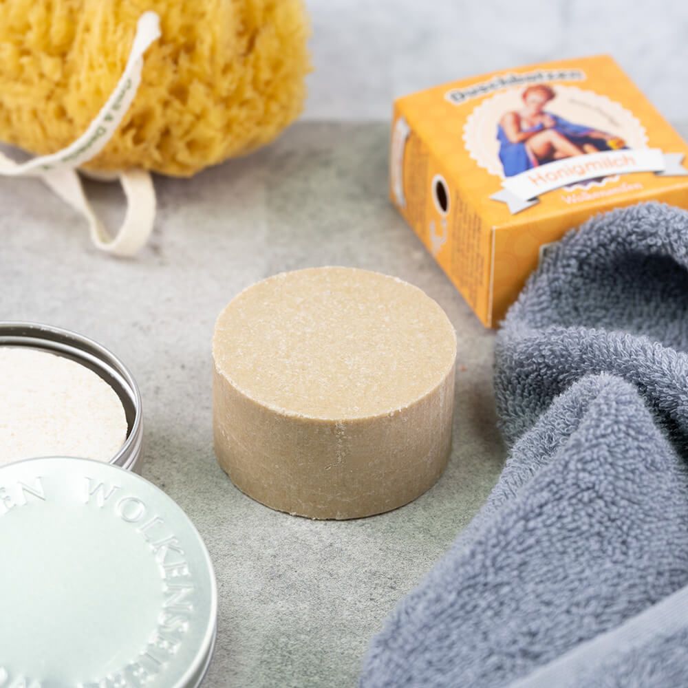 Duschbatzen Honigmilch - seifenfreie Pflege Duschbatzen Honigmilch - seifenfreie Pflege