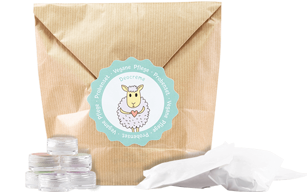 Vegane Pflege Deocreme Probenset Vegane Pflege Deocreme Probenset ohne Hintergrund