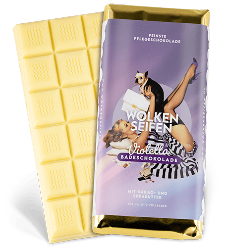 Wolkenseifen Badeschokolade Violetta