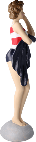 Pinup Schwimmerin mit Handtuch