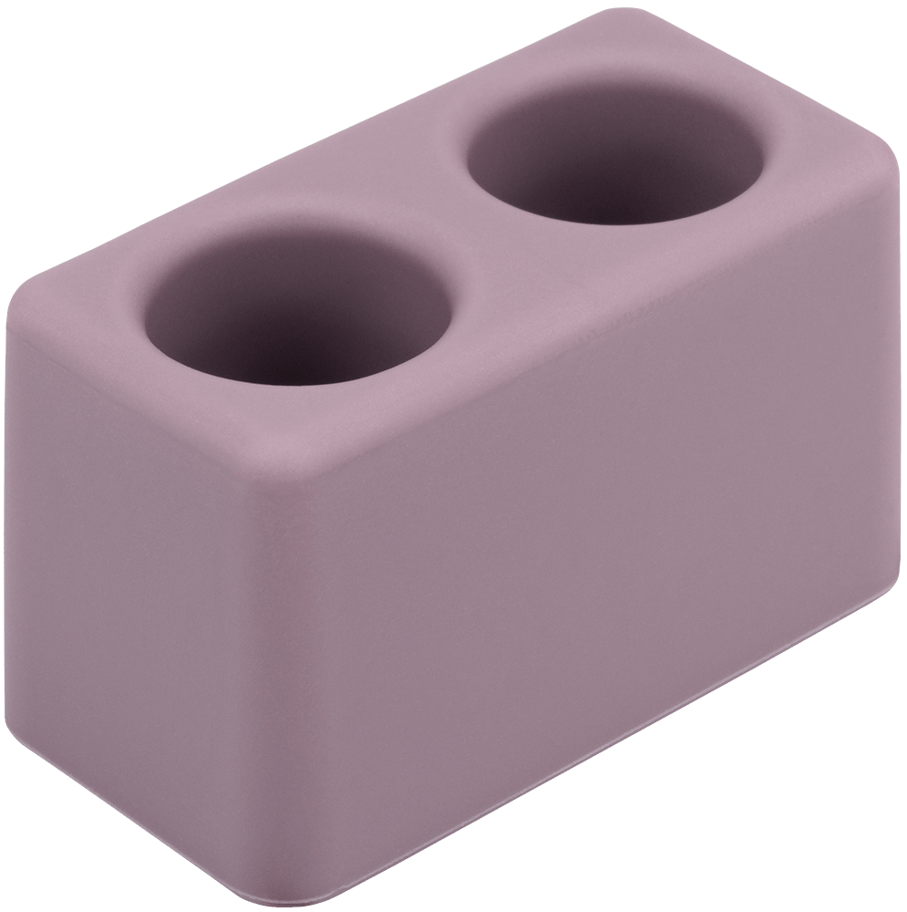 Silikon Zahnbürstenhalter Silikon Zahnbürstenhalter Mauve ohne Hintergrund