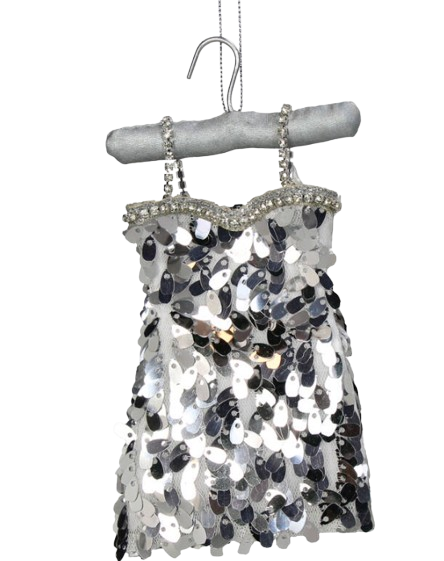 Anhänger Polyobjekt Party Dress Silber
