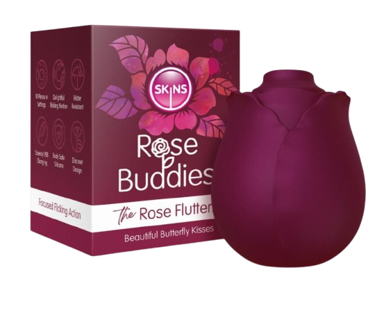 Zungenvibrator The Rose Flutterz Rosen-Klitoris-Vibrator The Rose Flutterz