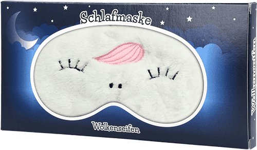 Schlafmaske Plüsch-Einhorn Weiß Schlafmaske Plüsch-Einhorn Weiß