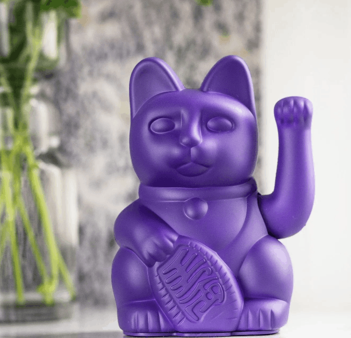 Winke-Katze Lila Winke-Katze Lila