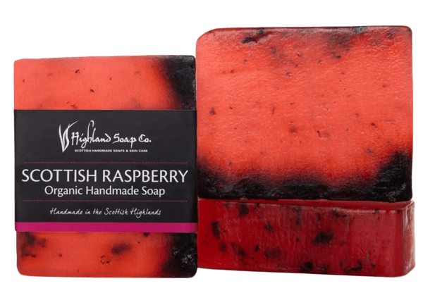 Bio-Glycerinseife Wild Scottish Raspberry Highland Soaps Scottish Raspberry ohne Hintergrund
