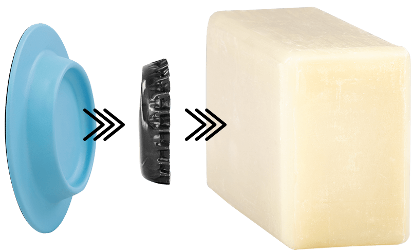 Magnetseifenhalter himmelblau