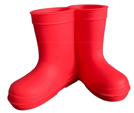 Zahnbürstenhalter Gummistiefel Rot Silikon Zahnbürstenhalter Gummistiefel