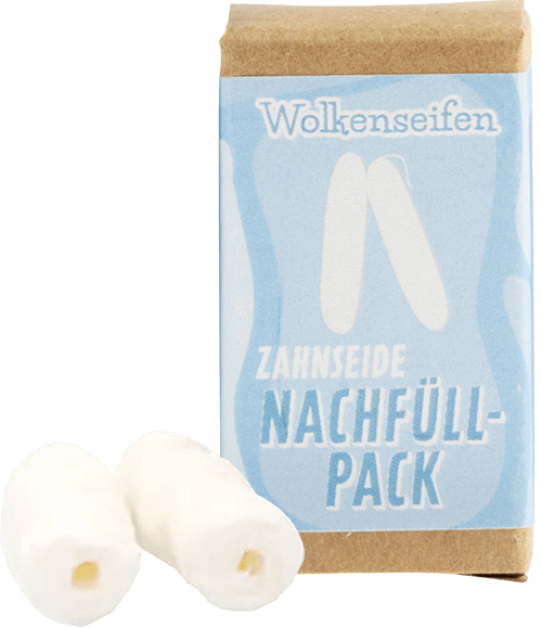 Zahnseide Refill Weiß Wolkenseifen vegane Zahnseide