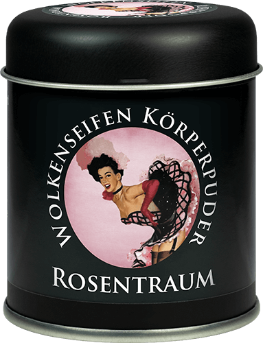 Körperpuder Rose Streudose Trockenshampoo (Körperpuder) Rose Streudose ohne Hintergrund