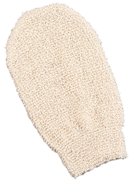 Peelinghandschuh aus Flachs Peelinghandschuh aus Flachs