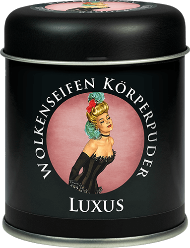 Trockenshampoo (Körperpuder) Luxus Streudose ohne Hintergrund