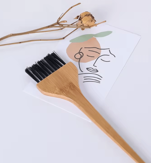 Haarfarbenpinsel Holz