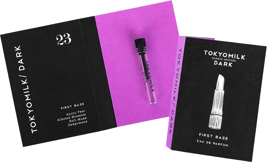 Probe EdP First Base No. 23 Probe Tokyomilk Dark EdP First Base No. 23 ohne Hintergrund