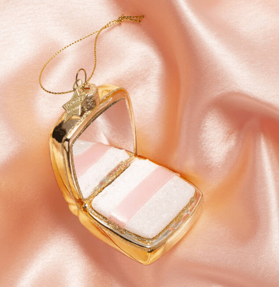 Glasobjekt Puderdose