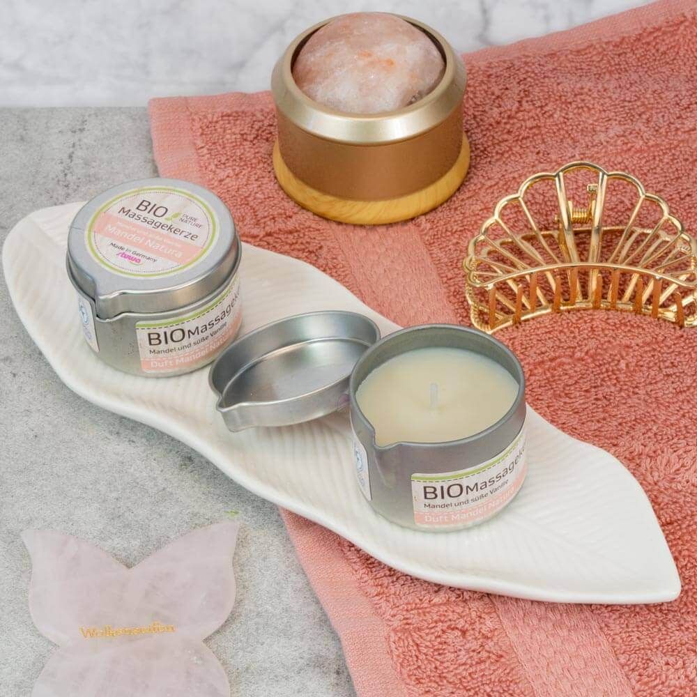 Bio Massagekerze Mandel Natura Bio Massagekerze Mandel Natura