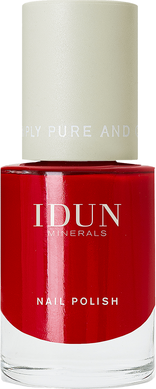Nagellack Rubin IDUN Minerals Nagellack Rubin ohne Hintergrund
