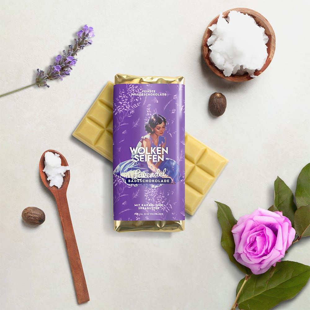 Badeschokolade Lavendel Badeschokolade Lavendel