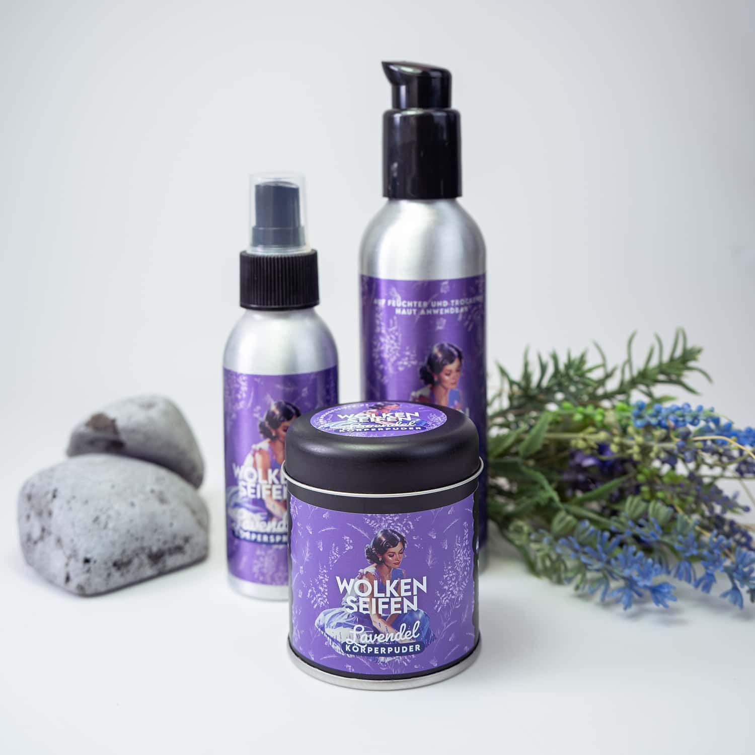 Körperpuder Lavendel Streudose Körperpuder Lavendel Streudose