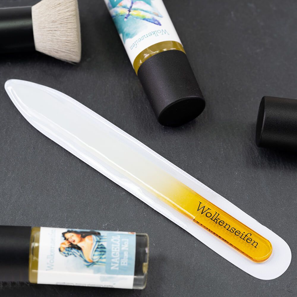 Glas-Nagelfeile Gelb Glas-Nagelfeile Gelb