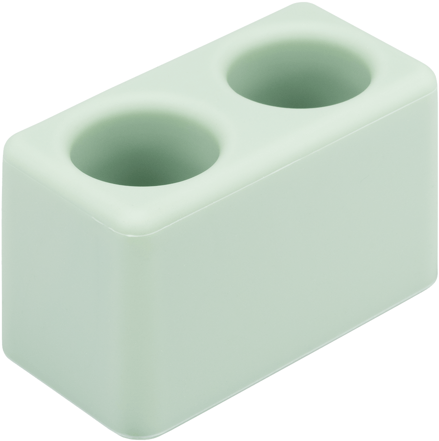 Silikon Zahnbürstenhalter Mint ohne Hintergrund