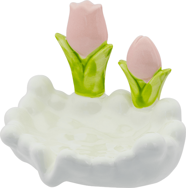Seifenablage Weiß Tulpe Keramik Seifenablage Blumen