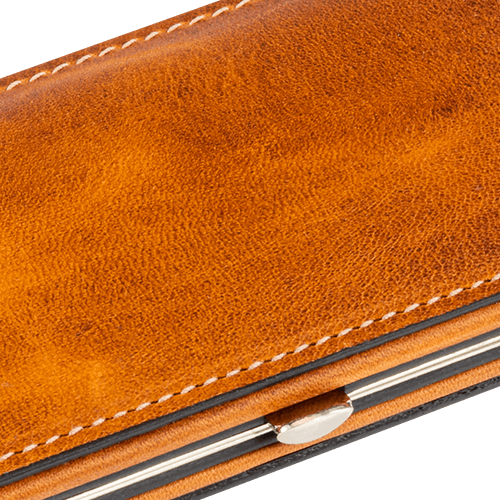 Maniküre-Etui Leder Hellbraun leer (groß) Maniküre-Etui Leder Hellbraun leer (groß)