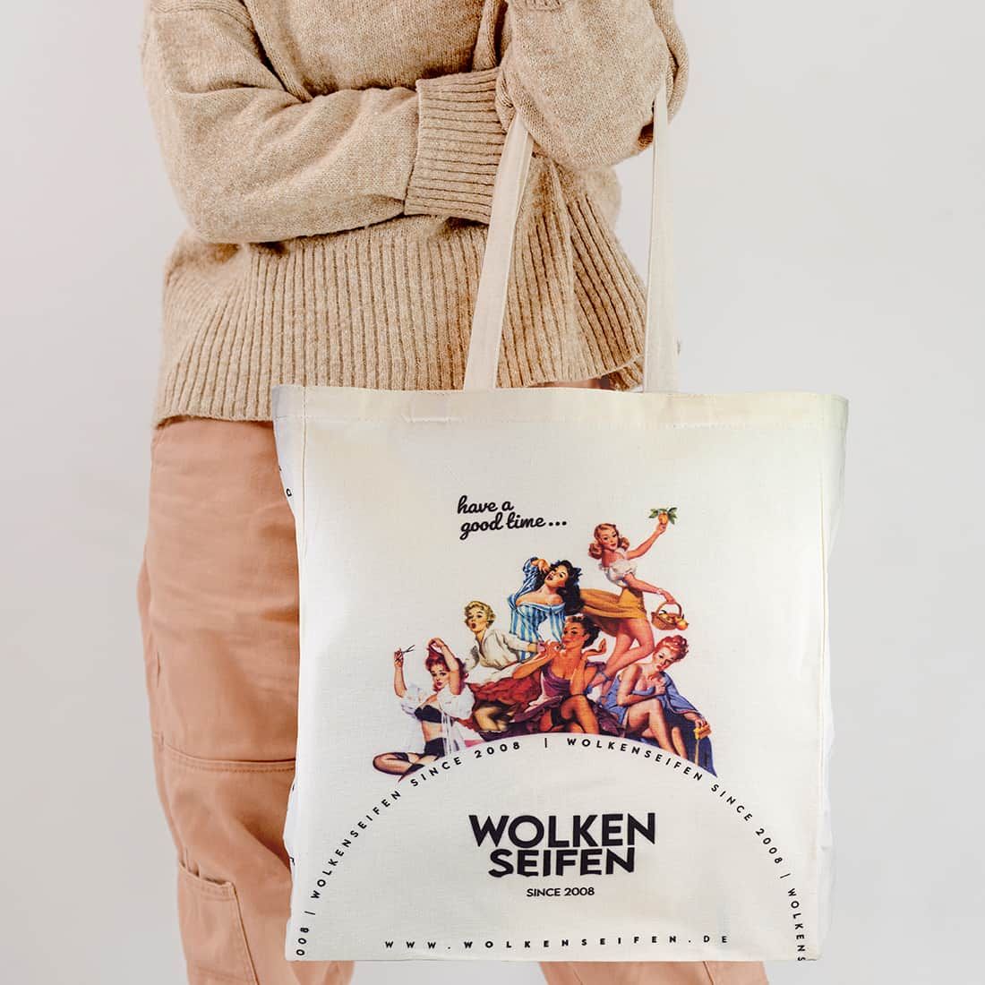 Einkaufsbeutel bunt Boden