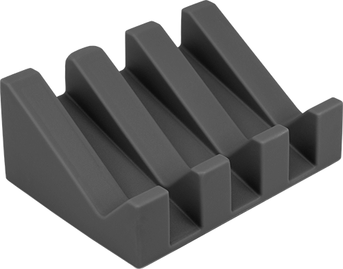 Seifenablage Silikon Rampe Anthrazit Seifenablage Silikon Rampe Anthrazit ohne Hintergrund