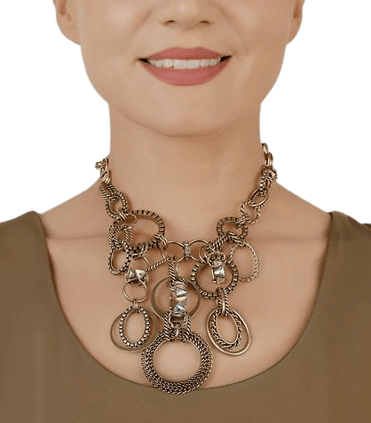 Rings N Rhythm Statement-Kette Gold Rings N Rhythm Statement-Kette Gold