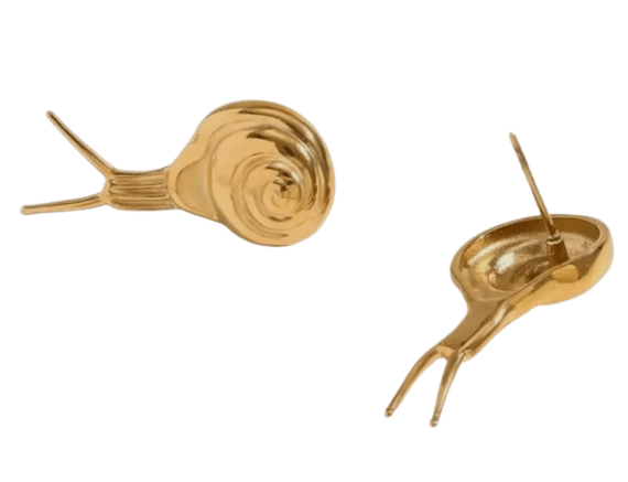 Schnecken-Ohrstecker vergoldet Schnecken-Ohrstecker vergoldet
