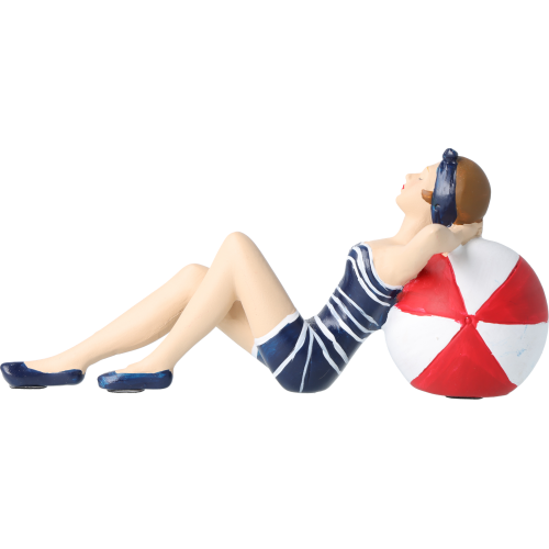 Pinup Schwimmerin blau-rot Pinup Schwimmerin blau-rot