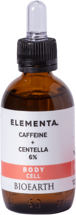 ELEMENTA Body Koffein + Centella-Alge 6% Bioearth ELEMENTA Body Koffein + Centella-Alge 6% ohne Hintergrund