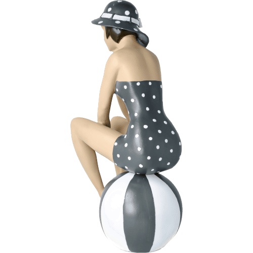 Pinup auf Ball Grau Pinup auf Ball Grau