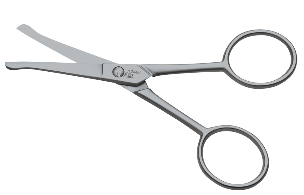 Bart- und Nasenhaarschere Spitze rund Bart- und Nasenhaarschere Spitze rund ohne Hintergrund