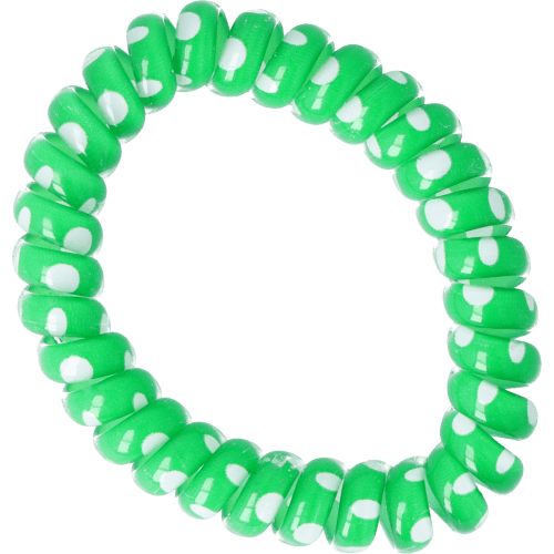 Spiral-Haargummis Grün-Mix