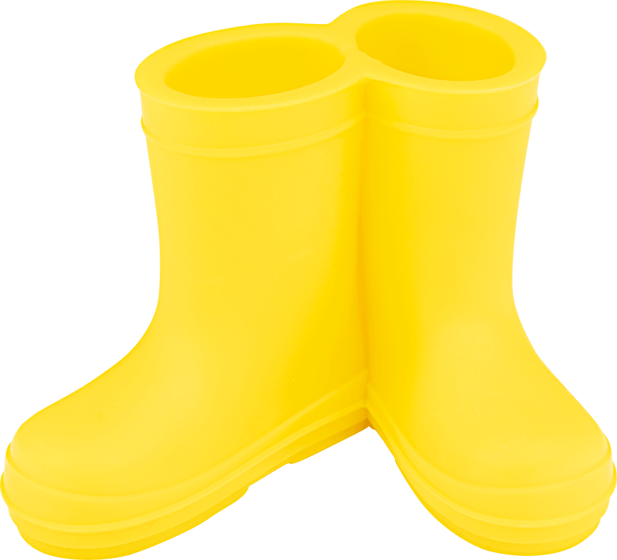 Zahnbürstenhalter Gummistiefel Gelb Silikon Zahnbürstenhalter Gummistiefel