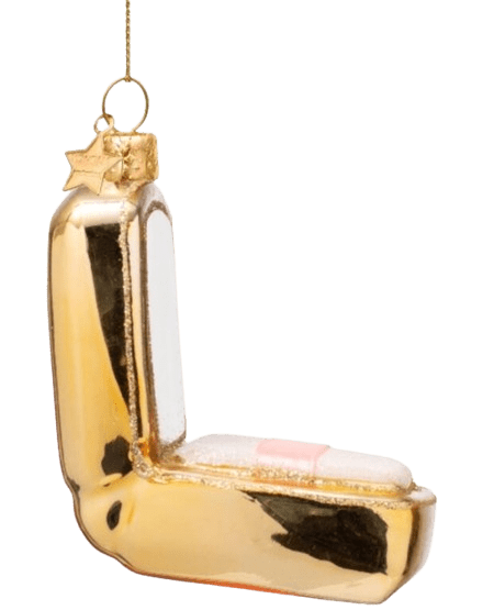 Glasobjekt Puderdose