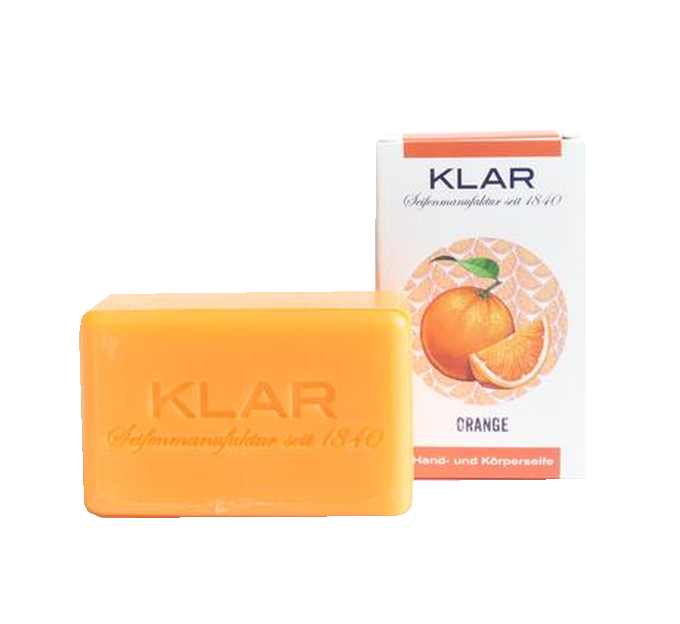 Klar`s Orangenseife Klar`s Orangenseife ohne Hintergrund