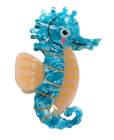 Haarkralle Seahorse Haarkralle Seepferdchen türkis