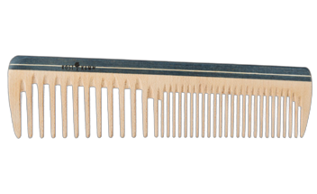 Frisierkamm aus Holz breit-mittel 19 cm ohne Hintergrund
