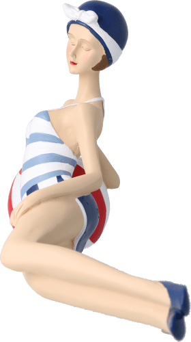 Pinup Schwimmerin lang liegend Pinup Schwimmerin lang liegend