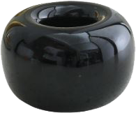 Keramik Zahnbürstenhalter schwarz Bioearth LOOM Creme Clarifiante