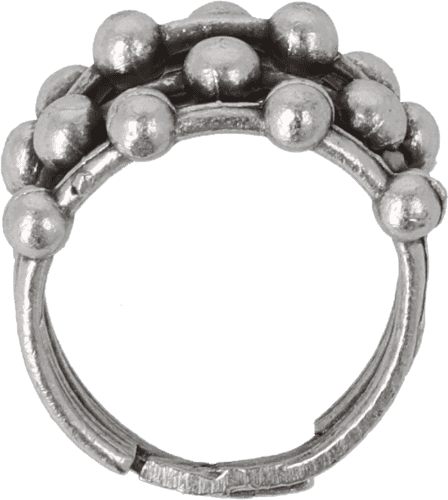 Ring Antiksilber-Perlen Ring Antiksilber-Perlen