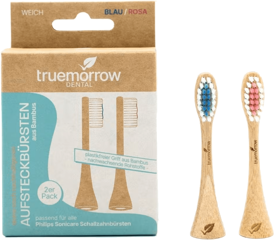 truemorrow Bambus Aufsteckzahnbürsten