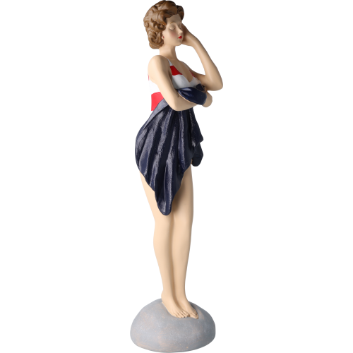 Pinup Schwimmerin mit Handtuch Pinup Schwimmerin mit Handtuch